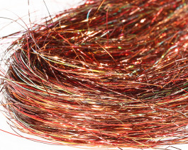 Fine 3D Tinsel Hair, Fiery Brown UVR / 85